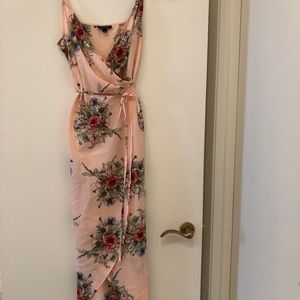 Top shop floral wrap dress